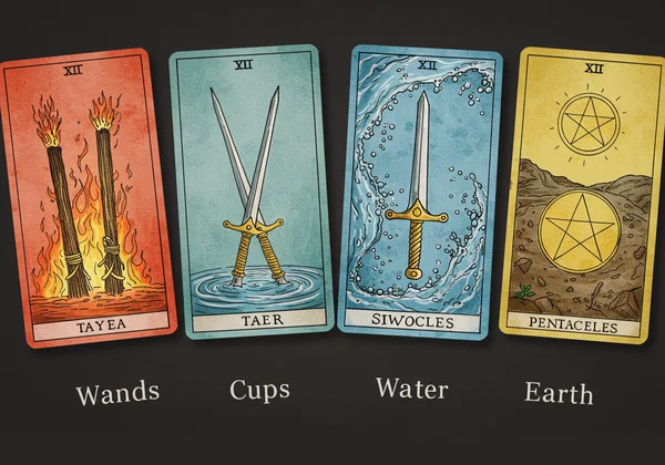 Kad mewakili martabat unsur: api, air, udara, tanah