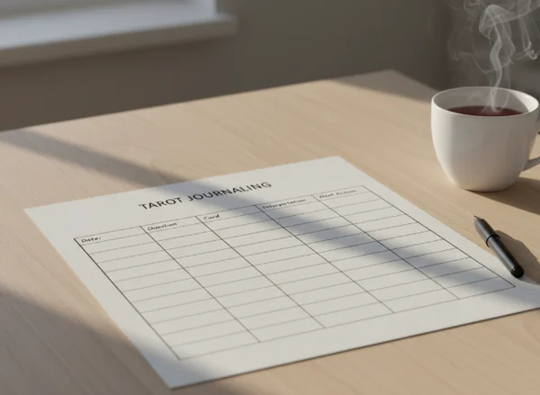 Structured one-card logging template