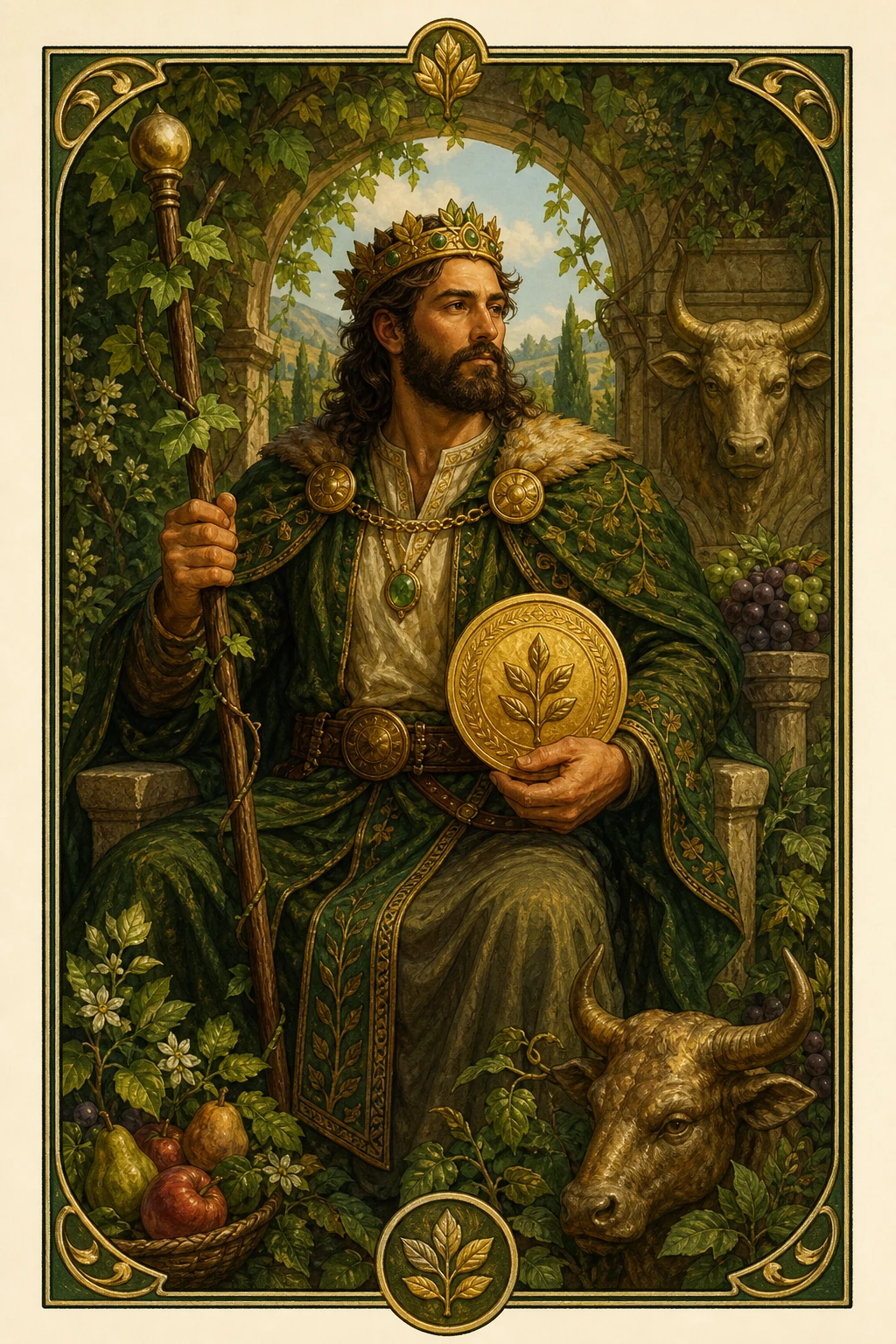 King of Pentacles symbols