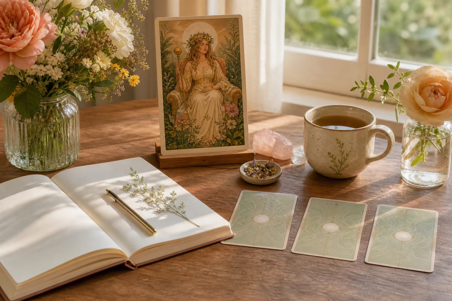 Empress tarot journal spread